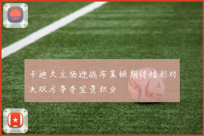 卡迪夫主场迎战布莱顿期待精彩对决双方争夺宝贵积分